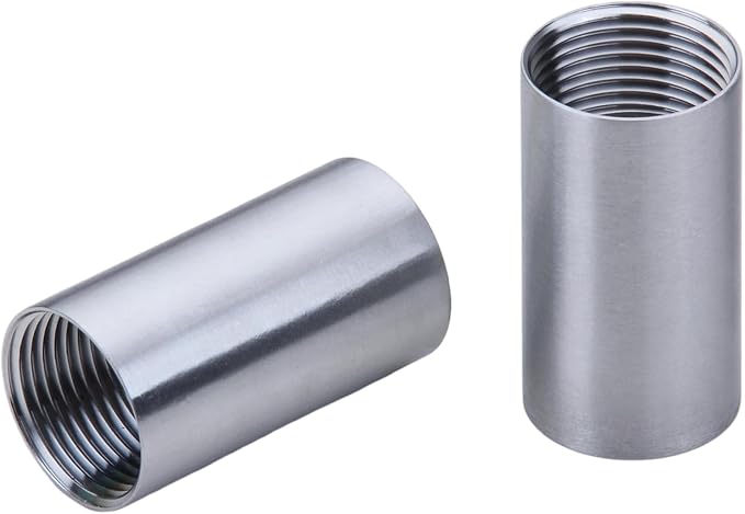 CONSTELLAR 304 Stainless Steel Pipe Fitting - 1" NPT Female x 1" NPT Female Threaded Thickened Pipe Wall, 50mm (2 inch) Length Heavy Nipple Seamless Pipe (1 Pcs)