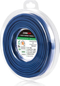 Chanzon 3:1 Ratio 1/8" (3.2mm) Heat Shrink Tubing - Marine Grade Waterproof Adhesive Lined - 8Ft Roll (2.5M Total Length) Blue Polyolefin Sleeving Wrap Shrinking 3 to 1 Ratio 1pcs