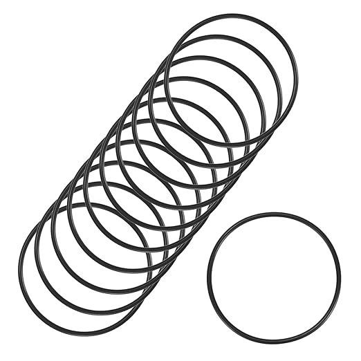 20-Pcak Nitrile Rubber O-Rings, 45mm ID, 49mm OD, 2mm Width, Metric Sealing Washer Gasket for Automotive Machine Plumbing/Faucet/Air or Gas Connections, Resists Oil and Heat
