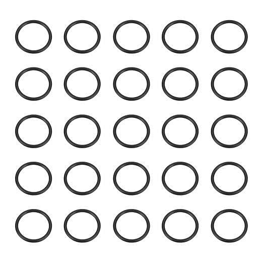 HARFINGTON 50pcs Nitrile Rubber O-Rings 20mm OD 16mm ID 2mm Width Metric Buna-N NBR Sealing Gasket Plumbing Sealing Repair O Rings for Car Auto Vehicle Repair Faucet Air Gas