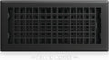 Decor Grates LTH410-BLK Lattice Floor Register, 4x10 Inches, Black