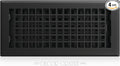 Decor Grates (4-Pack) LTH410-BLK Lattice Floor Register, 4x10 Inches, Textured Black Finish