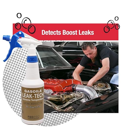 Gasoila Leak Detector Spray, 1 pt. Spray Bottle – Fast-Acting, Long-Lasting Bubbles for Pinpoint Leak Detection, Non-Toxic & Non-Corrosive, Works on All Pipe Types, Safe for Gas Lines & Air Systems