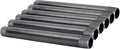PIPE DÉCOR 1/2” x 7” Malleable Cast Iron Pipe Nipple, Pre-Cut Connectors, Industrial Steel Grey Fits Standard Half Inch Black Threaded Pipes Nipples and Fittings, Build Vintage DIY Furniture, 6 Pack