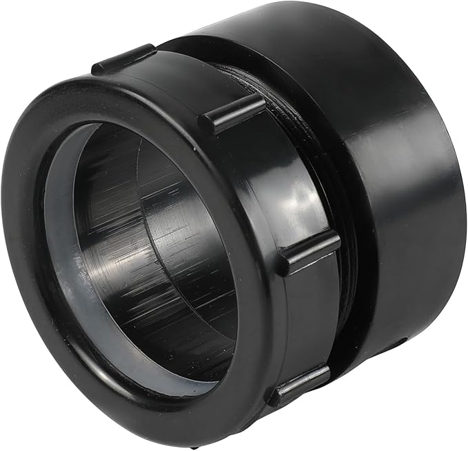 10-Pack EFIELD 1-1/2"X1-1/4" ABS DWV Spigot x Slip-Joint Trap Adapter W/PLASTIC NUT(SPG x SJ)