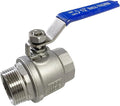 1-1/4" Male to Female Thread Full Port Ball Valves NPT 304 Stainless Steel for Water Oil Gas WOG1000
