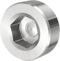 Pipe Plug Stainless Steel Internal Hex Thread Socket Pipe Plug Fitting - Fitting for (Sealing Port - Air Tanks - Water Outlets) 1-1/2 Inch NPT Male