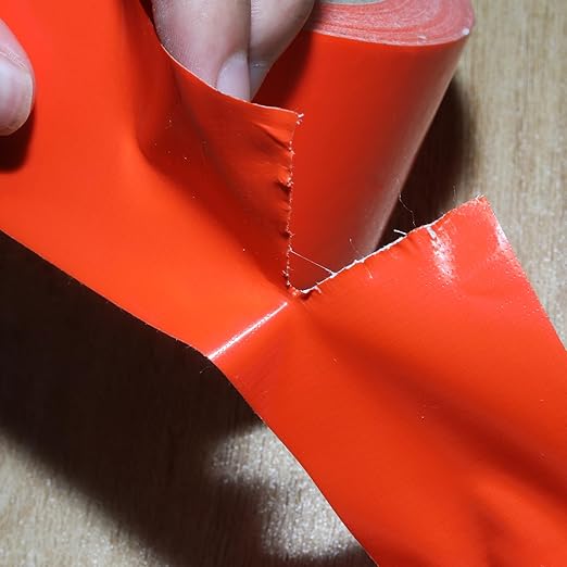 ROSEUP 2 Pack Duct Tape Heavy Duty,7.5 Mil Thickness,2 Inches x 30 Yards,Flexible,No Residue,Waterproof and Tear by Hand,Multi-Use for Indoor & Outdoor,Orange
