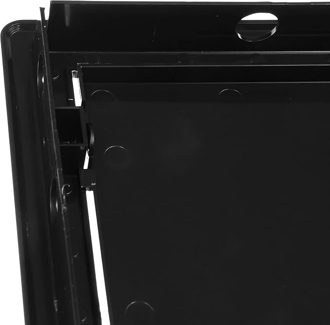 8" x 10" Black Plastic Access Panel - Service Shaft Door Panel for Plumbing, Electricity, Heating, Alarm Wall Access Hole Cover