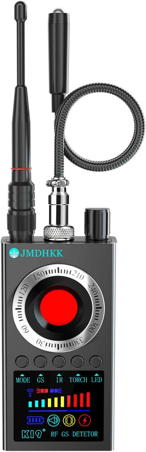 JMDHKK K19 Hidden Camera Detector, Bug Detector, Signal Detector, Spy Camera Finder for Travel, Hotel, Office, and Personal Privacy Protection(Gray)