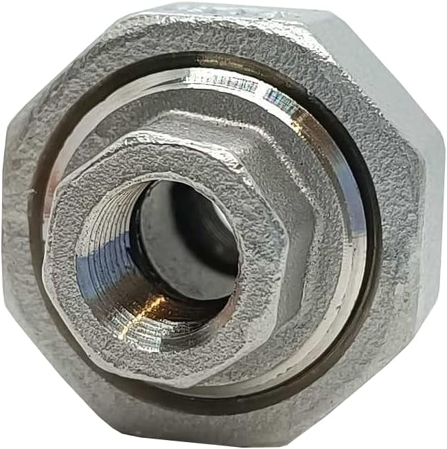 AF Hydro Stainless Steel SS316 Union Pipe Fitting, 1/8''NPT Female Thread, Pressure Rating up to 150 PSI, Class 150 Connector Adapter