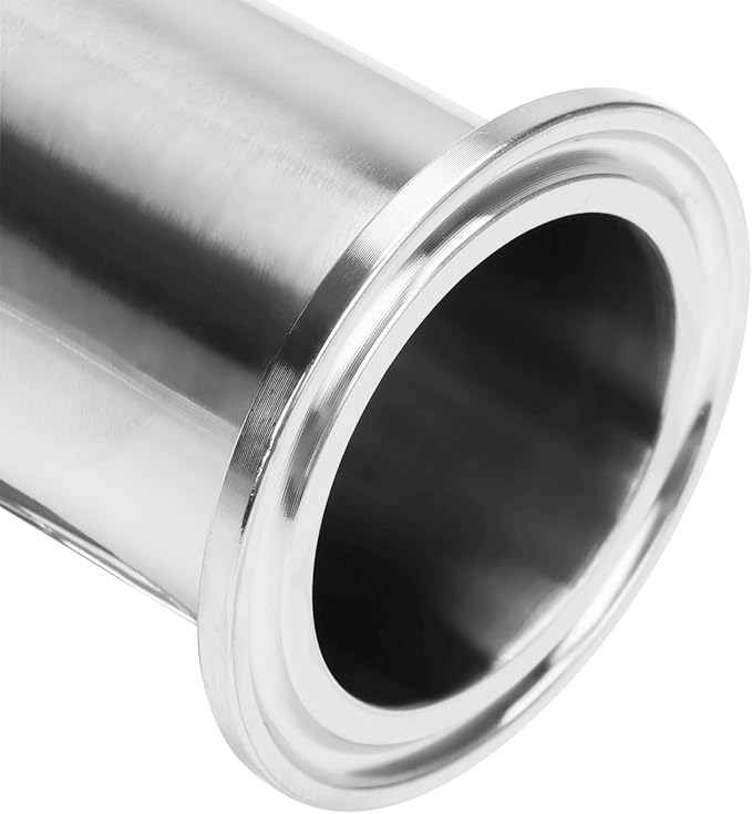 DERNORD Reducing Clamp Tee 3 Way Stainless Steel 304 Sanitary Fitting (Pipe OD: 1.5 inch x 1.5 inch x 1 inch)
