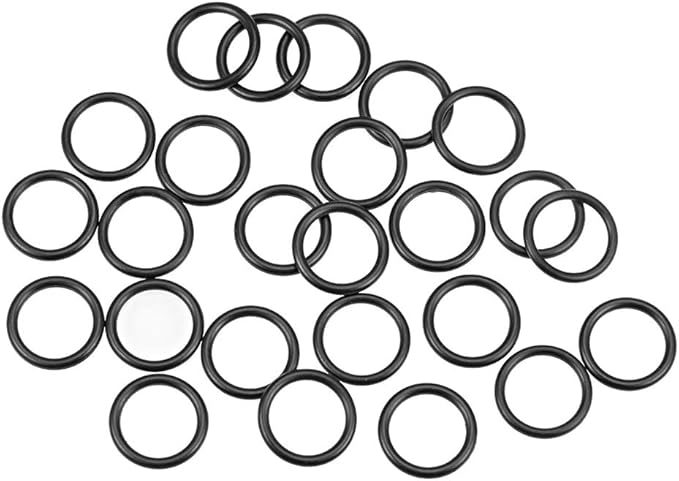 uxcell Nitrile Rubber O-Rings 20mm OD 15mm ID 2.5mm Width, Metric Nitrile Rubber Sealing Gasket for Automotive Machine Plumbing, Pack of 25