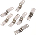 10Pcs Z Shaped Picture Hanging Bracket Kit with Screws, Iron Picture Hanger Holder for Cabinets, Shelves, and Photo Frames, Medium Size 18Mm High, Furniture Locking Connector