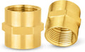 200-PCs HeSun Brass Pipe Fitting, 3/4" NPT Female x 3/4" NPT Female Hex Pipe Adapter