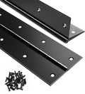 2PCS Black Piano Hinge 30 Inch x 3 Inch Heavy Duty Stainless Steel Piano Hinge Continuous Hinge for Cabinet, Door, DIY Wood Boxes, 0.05" Leaf Thickness