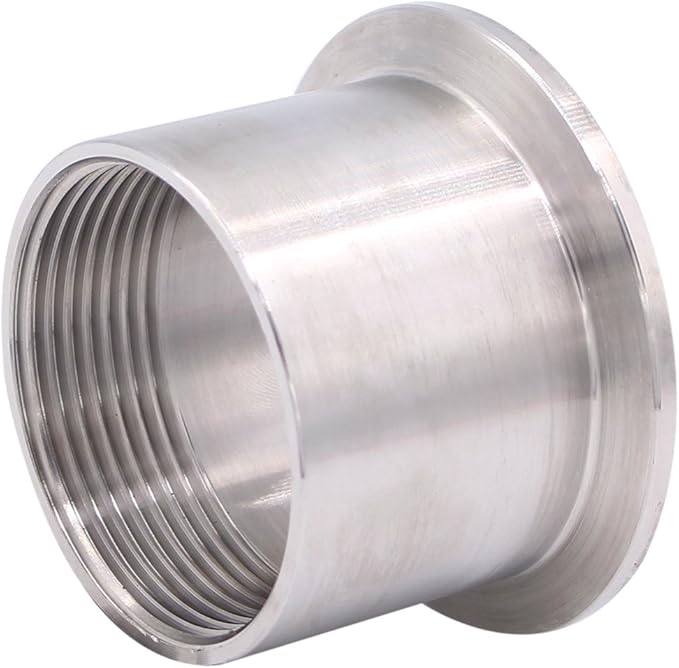 DERNORD Sanitary Female Threaded Pipe Fitting to 2 Inch TRI CLAMP OD 64mm Ferrule (Pipe Size: 1-1/2" NPT)