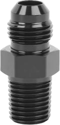 EVIL ENERGY 6AN Male Flare to 1/4" NPT Pipe Fitting Adapter Straight Aluminum Black