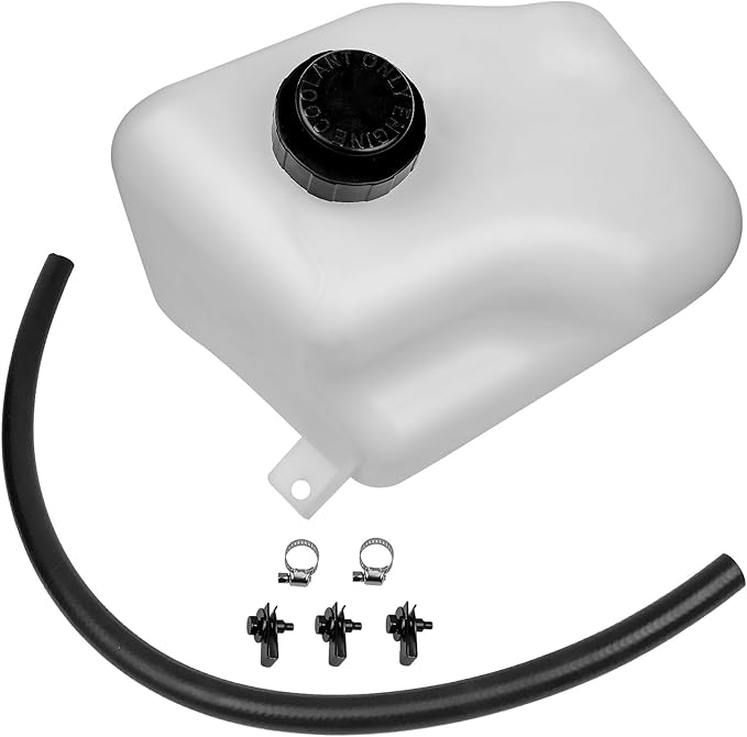 HD8187 Engine Coolant Overflow Recovery Expansion Tank [with Cap & Hose] Compatible with Chevrolet & GMC & GM Vehicles - 1981-1987 CK Series, 1988-1991 RV Pickups, Blazer, Suburban, Full Size Truck