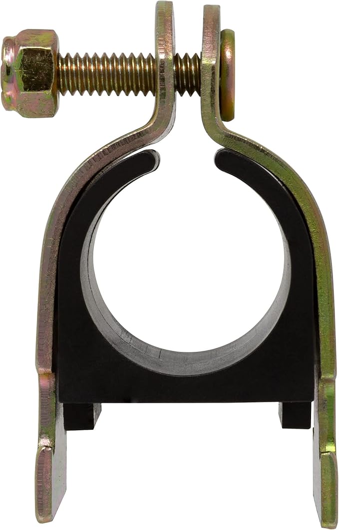 Rubber Cushion Strut Clamp 1" NOM (1-1/8" OD) for Mounting Copper Piping, PEX Pipe, CVPC Tubing to Strut Channels [5 Pack]