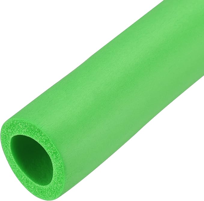 uxcell Foam Tubing for Handle Grip Support, Pipe Insulation, 14mm(9/16") ID 22mm OD 1m Length Green