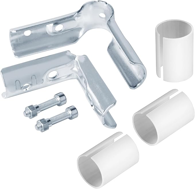 12 Sets 90 Degree 3 Way Elbow Pipe Connector Clamps, Fits 1/2" EMT with PE Adapter Shims