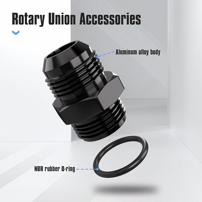 12AN Flare to AN12 ORB Male O-Ring Fitting Adapter (2PCS)