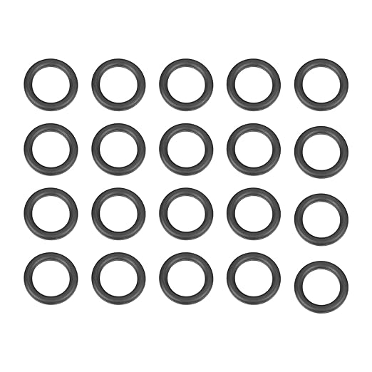 HARFINGTON 20pcs Nitrile Rubber O-Rings 24mm OD 16mm ID 4mm Width Metric Buna-N NBR Sealing Gasket Plumbing Sealing Repair O Rings for Car Auto Vehicle Repair Faucet Air Gas