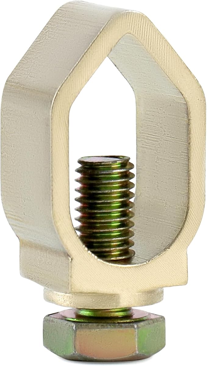 QWORK Direct Burial Ground Rod Clamp, 10 Pack 5/8" Diameter Copper Mechanical Connectors