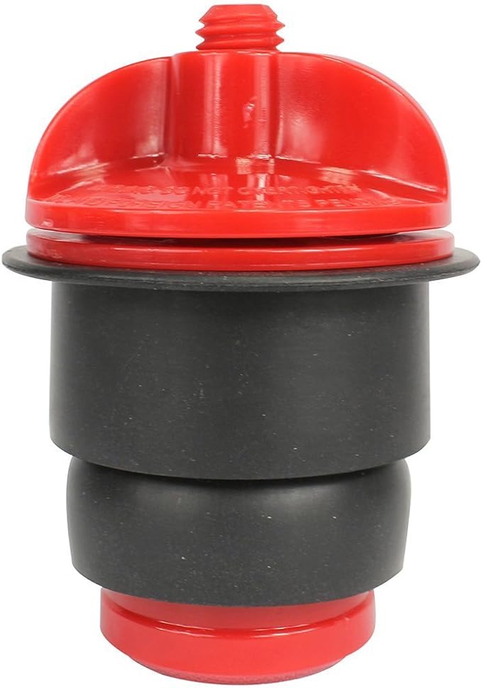 DANCO PlugAll Mechanical Test, Seal & Cleanout Pipe Plug | For Drains & Clean-outs | Fits 1-1/2 inch and 2 inch pipes | DWV Testing (10839),Red