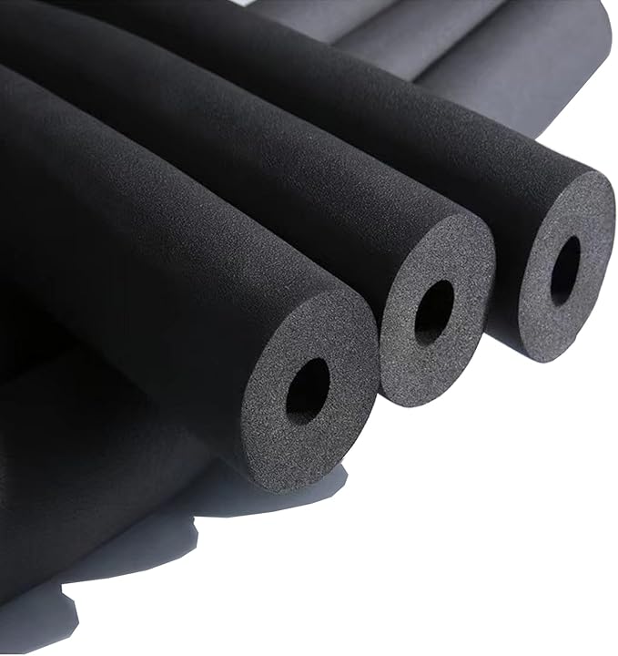 cSeao Pipe Insulation Tube (3/8" x 1-1/4" x 6FT) - AC & Roof Rack Foam Tubing, Guitar Stand & Exercise Machine Handle Protector