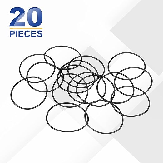HARFINGTON 20pcs Nitrile Rubber O-Rings 26mm OD 24mm ID 1mm Width Metric Buna-N NBR Sealing Gasket Plumbing Sealing Repair O Rings for Car Auto Vehicle Repair Faucet Air Gas