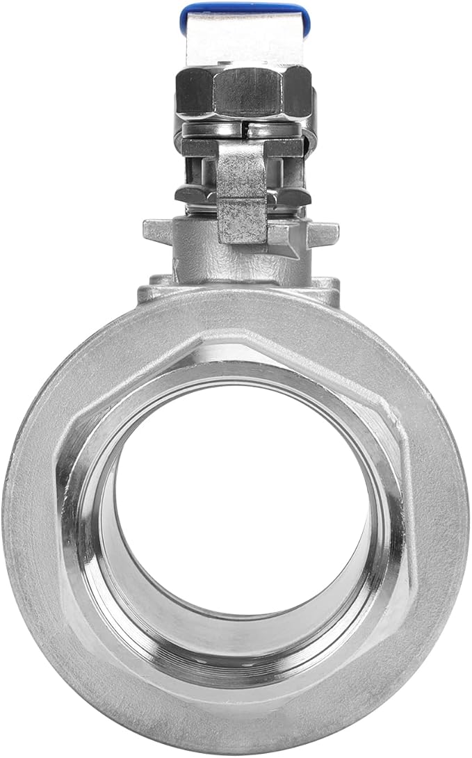 DERNORD Stainless Steel 304 Ball Valve, Full Port Heavy Duty for WOG with Locking Device (2.5 Inch NPT)