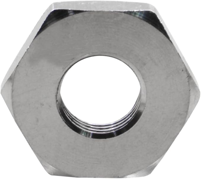 DERNORD Cast Pipe Fitting Stainless Steel 304 Hex Locknut NPT Female (1/4 Inch)
