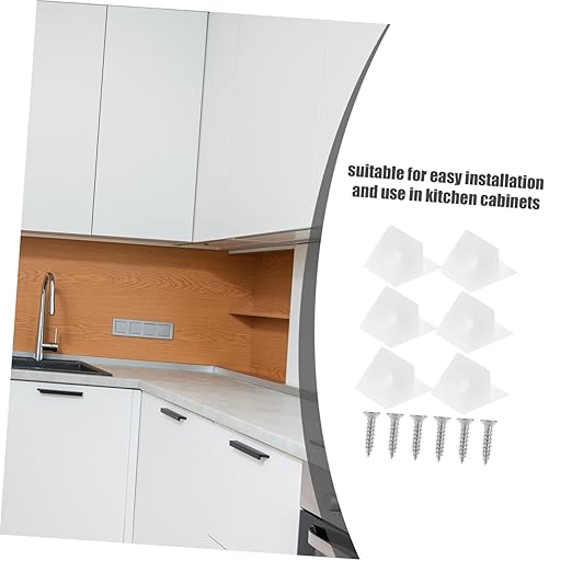 DOITOOL 1set Drywall Repair Clips Angle Back Plate Corner Code Plastic Conical Anchors Self-Tapping Screws for Easy Installation
