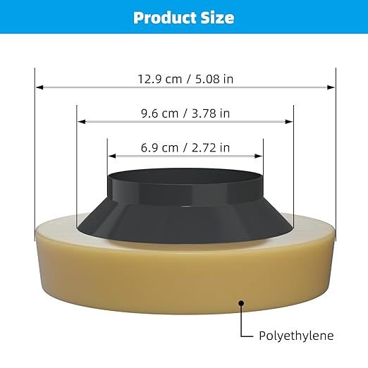 Hibbent 2 Pack Toilet Wax Ring, Thick Toilet Bowl Wax Ring Gasket for Toilet Bowl, Polyethylene Flange- Gas, Odor and Watertight Seal, Fits 3-inch and 4-inch Waste Line