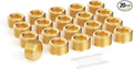 GASHER 20Pcs Brass Hex Plug Pipe Fitting, 3/8" NPT Male Pipe Plug Fitting For Closing The End Of Pipe