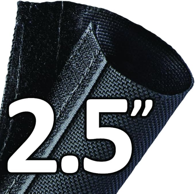 Electriduct 2.5 Inch HVAC Protective Sleeve Wrap Around Existing Foam Insulation UV Weather Resistant Outdoor Pipe Protection Cover for Heat Pump A/C Air Conditioning Copper Line Sets - 150 Feet