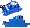 1/10 HP 93 GPH 20ft Max Head HVAC Condensate Pump, 115V w/Automatic Safety Switch, Removal Drain Pump for Air Conditioner, Dehumidifier, Ice Maker, Furnace, AC unit, Low Profile