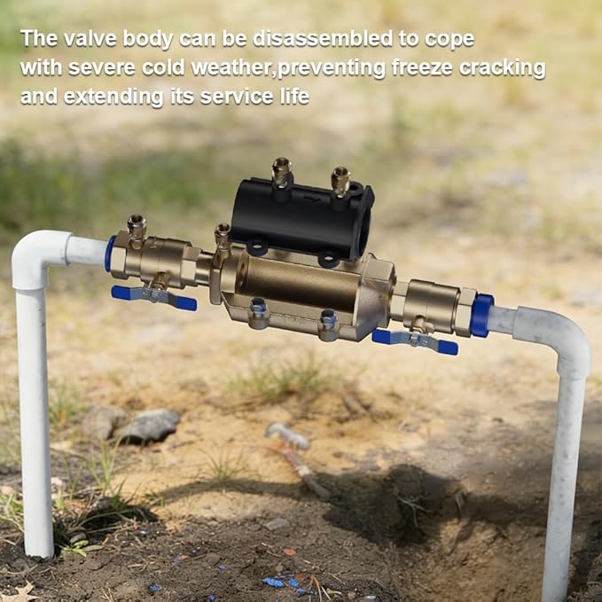 1-350 1" Double Check Backflow Preventer, Prevent Backpressure and Backsiphonage,Complete Double Check Valve Assembly.
