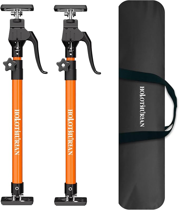 HOLOTHURIAN Cabinet Jack Support Pole,23.6-45.3 inches Third Hand Tools Adjustable Support Pole, 3rd Hand Support System for Upper Cabinet Installation, 200 LB Capacity, 2-Pack