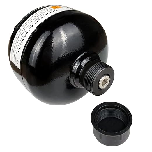 Autovo 3/4-16, 20cu.in (0.32L) UNF Diaphragm Accumulator 4786psi Max Working Pressure