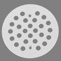 4-1/4Inch Screw-in Shower Drain Cover Replacement Floor Strainer(White)