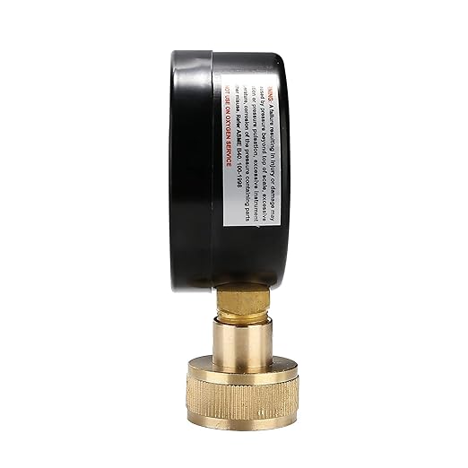 Measureman 2-1/2" Water Pressure Test Gauge, 3/4" Female Hose Thread, 0-200 psi/kpa (2 Pack)