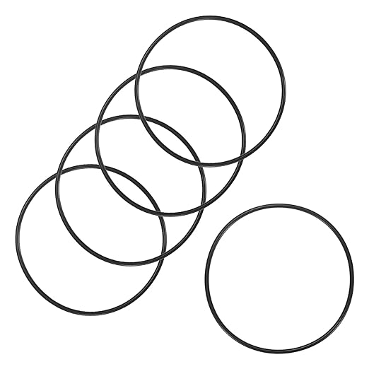 5-Pcak Nitrile Rubber O-Rings, 117mm ID, 125mm OD, 4mm Width, Metric Sealing Washer Gasket for Automotive Machine Plumbing/Faucet/Air or Gas Connections, Resists Oil and Heat