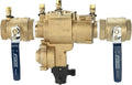 Febco LF860 Series 1-1/4" Lead-Free Bronze Reduced Pressure Zone Backflow Preventer Assembly, Quarter Turn Shutoff, Small Diameter, Flood Sensor with SentryPlus Alert Technology for Relief Valve