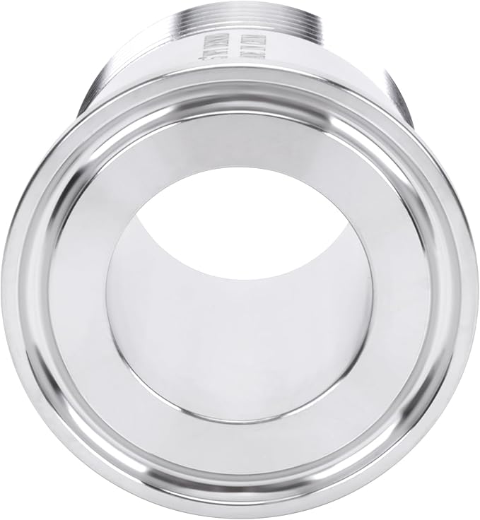 DERNORD 1.5''Tri clamp Adapter to 1.25 inch MNPT Thread Ferrule Sanitary Pipe Fitting