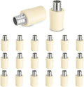 20-Pack HeSun 3/4-Inch CPVC Transition Coupling, 3/4" PEX x 3/4" CPVC Brass Crimp Pex Fittings, ASTM F1807(PEX1807342-20)