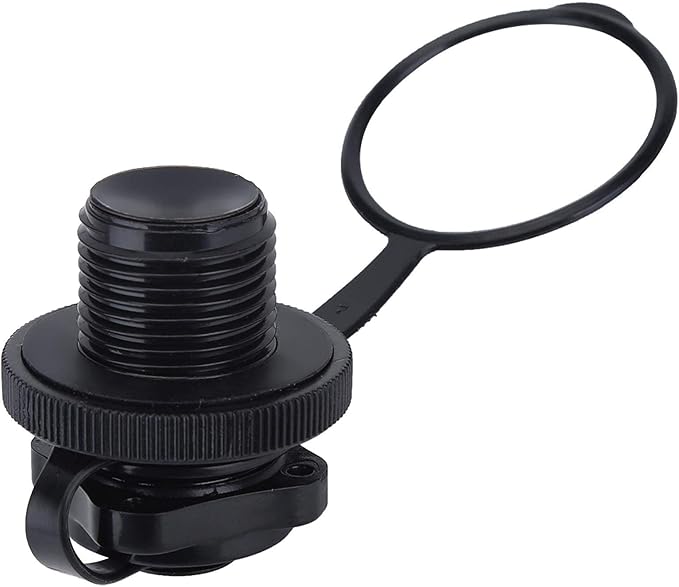 2Pcs Inflatable Boat Valve, Inflatable Boat Spiral Air Plug, Air Mattress Kayak Raft Plug Replacement Screw Air Valve Boston Valve for Rubber Dinghy Pool Airbeds