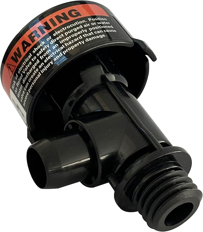 98209800 High Flow Manual Relief Valve Air Relief Manual Valve Assembly Replacement for Pool Spa Filter Quad DE 2000 4000 Series Filters (No Pressure Gauge)